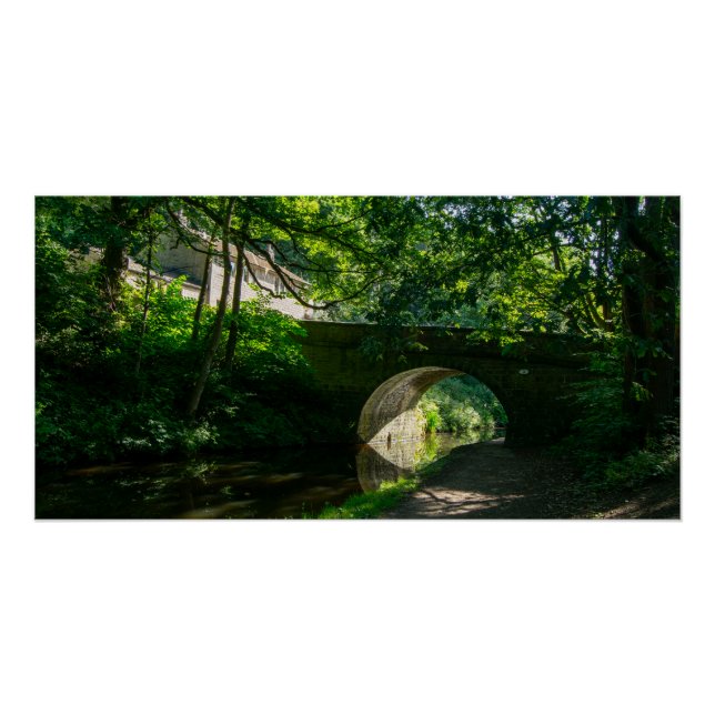 Póster Canal de Rochdale, Sowerby Bridge (Anverso)