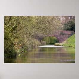 Póster Canal de Tiverton, Devon, Inglaterra