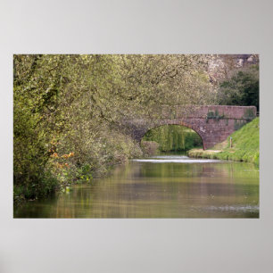 Póster Canal de Tiverton, Devon, Inglaterra