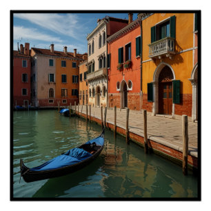 Póster Canal de Venecia