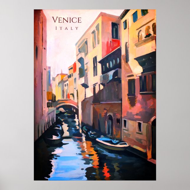 Póster Canal de Venecia Italia (Frente)