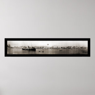 Póster Canal de Venecia Italia Foto 1909