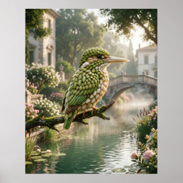 Póster Canal del Martín Pescador Pistacho