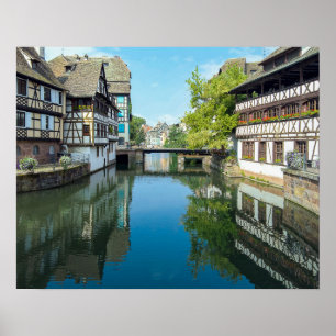 Póster canal en Estrasburgo Francia