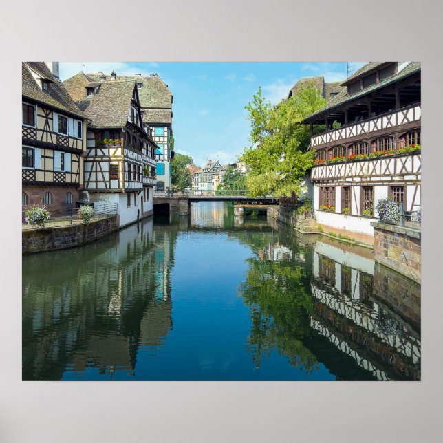 Póster canal en Estrasburgo Francia (Frente)