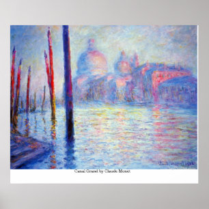 Póster Canal Grand por Claude Monet
