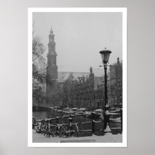 Póster Canal poster de Amsterdam Prinsengracht
