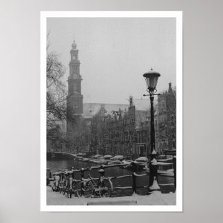 Póster Canal poster de Amsterdam Prinsengracht