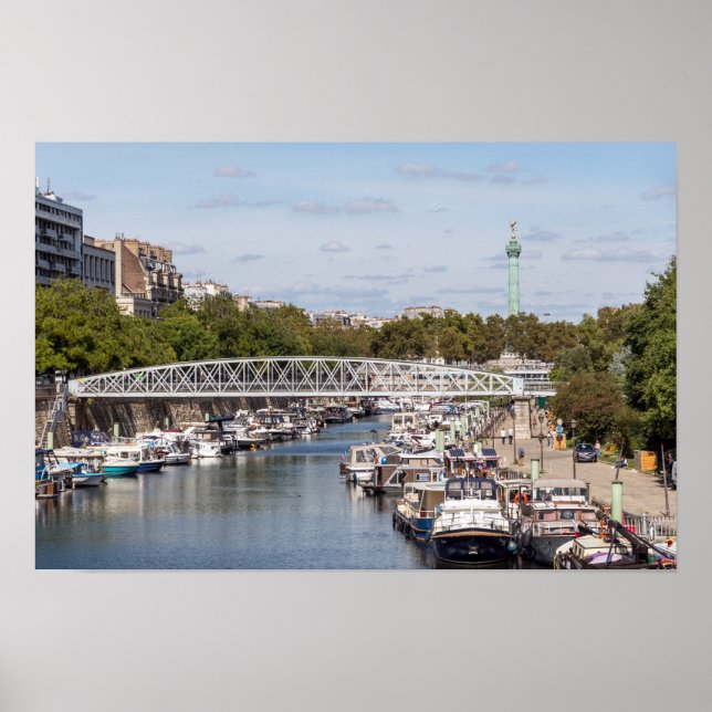 Póster Canal Saint Martin - París (Frente)