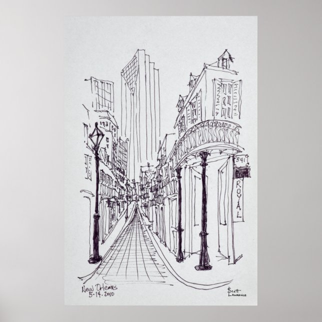 Póster Canal Street | New Orleans, Louisiana (Frente)