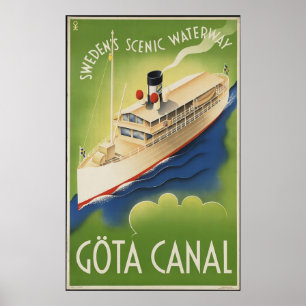 Póster Canal Suecia de Gota