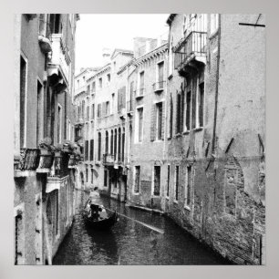 Póster Canal veneciano