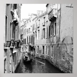 Póster Canal veneciano