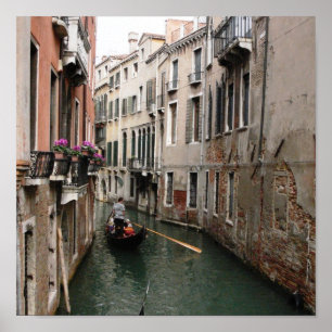 Póster Canal veneciano