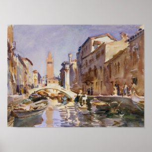 Póster Canal veneciano