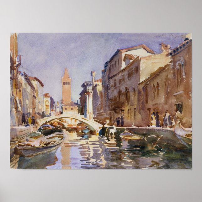 Póster Canal veneciano (Frente)