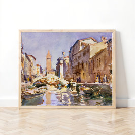 Póster Canal veneciano (1913) de John Singer Sargent
