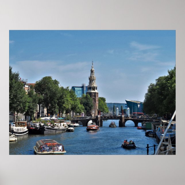 Póster Canales de Amsterdam (Frente)