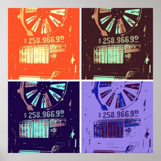 Póster Canales de Jackpot de Las Vegas (Frente)