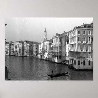 Póster Canales de Venecia Italia