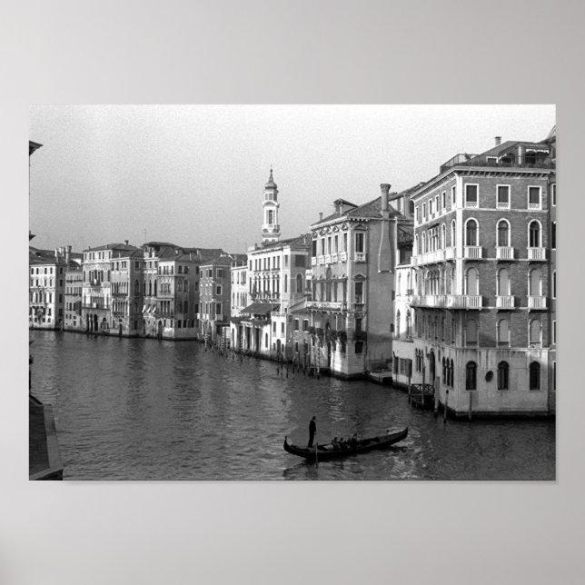 Póster Canales de Venecia Italia (Frente)