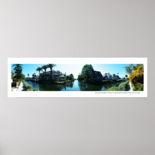 Póster Canales de Venecia panorámicos