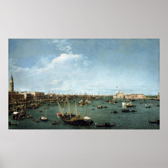 Póster Canaletto (Canal Giovanni Antonio) Bacino di San (Frente)