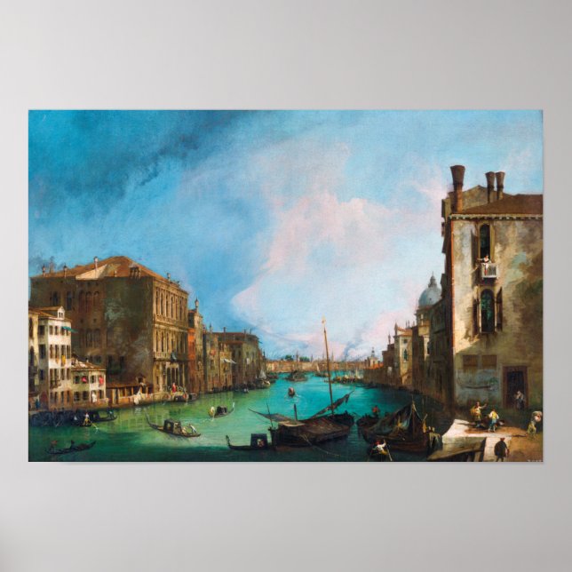 Póster Canaletto: Gran Canal de Venecia (Frente)