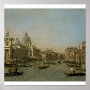 Póster Canaletto - La entrada al Gran Canal de Venecia