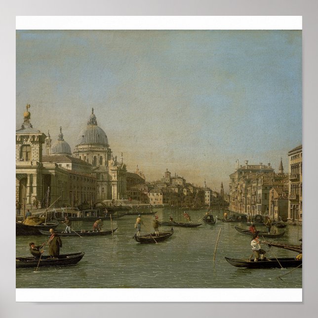 Póster Canaletto - La entrada al Gran Canal de Venecia (Frente)