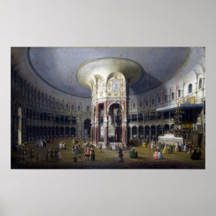 Póster Canaletto London Interior of the Rotunda