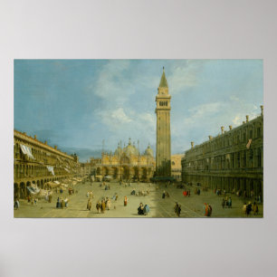 Póster Canaletto   Piazza San Marco