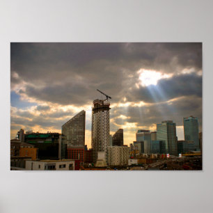 Póster Canary Wharf London Docklands Inglaterra Reino Uni