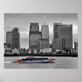 Póster Canary Wharf London Docklands Inglaterra Reino Uni