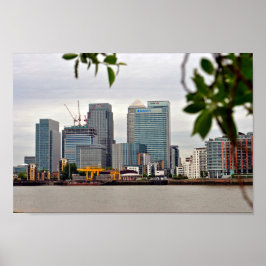 Póster Canary Wharf London Docklands Inglaterra Reino Uni