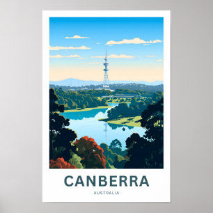 Póster Canberra Australia Viajes impresos
