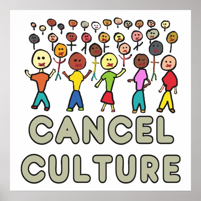 Póster Cancelar la referencia cultural (Frente)