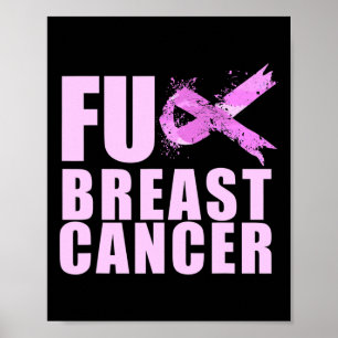 Póster Cáncer De Cinta De Cinta Para Concienciación Sobre