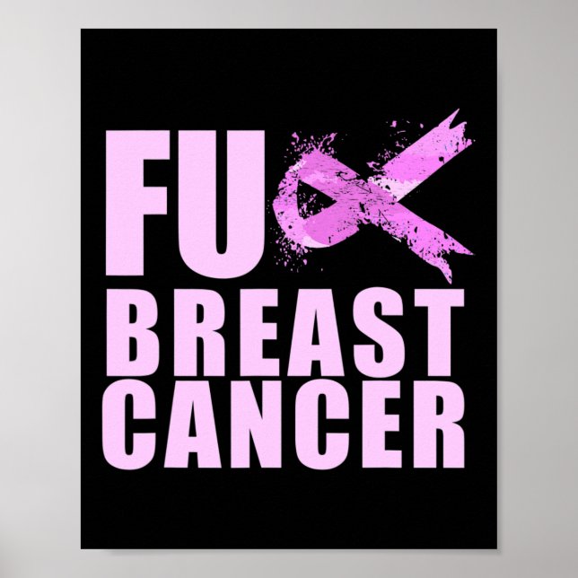 Póster Cáncer De Cinta De Cinta Para Concienciación Sobre (Frente)