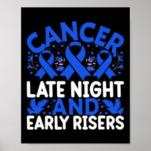 Póster Cáncer de madrugada y madrugadores - Cáncer Mundia