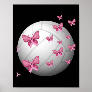 Póster Cáncer de mama Cinta rosa Cinta Cute Awarenes de v