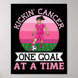 Póster Cáncer De Mama Con Un Gol A La Vez