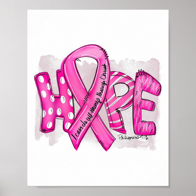 Póster Cáncer De Mama Espero Que Los Filipinos 413 Por Lo (Frente)