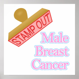 Póster Cáncer de mama masculino