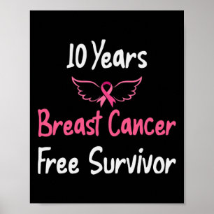 Póster Cáncer de Mama sin Cáncer de Mama Rosado Sur