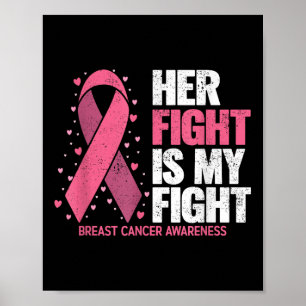 Póster Cáncer de Mama Su Lucha Es Mi Lucha Contra El Cánc