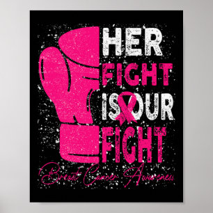 Póster Cáncer de Mama Su Lucha Es Nuestra Lucha Contra El