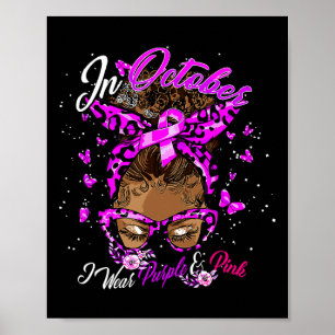 Póster Cáncer De Mama Y Concienciación Sobre La Violencia