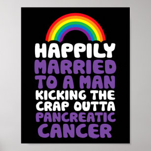 Póster Cáncer de páncreas Círculo Gay Cita de apoyo Orgul