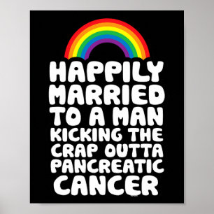 Póster Cáncer de páncreas Círculo Gay Cita de apoyo Orgul